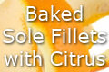 baked sole fillets