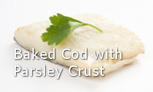 Baked Cod with Parsley Crust