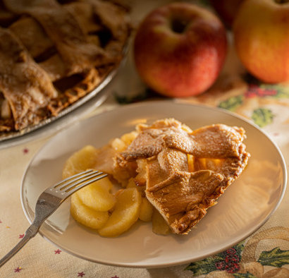 Single crust apple pie
