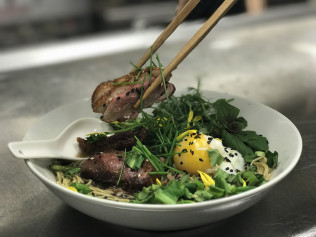 Duck with lime and ginger